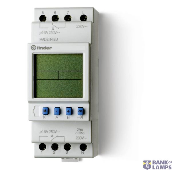 Dig.Time Switch 35,8mm.2CO 16A/120VAC/weekly pr. (12.22.8.120.0000) image 2