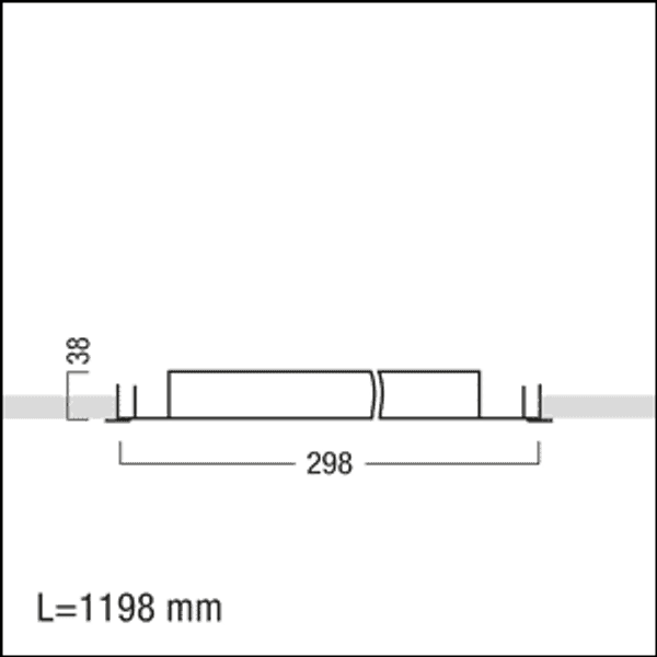 MIRL LAY LED3800-840 M600L EVG KA - LED recessed luminaire image 2