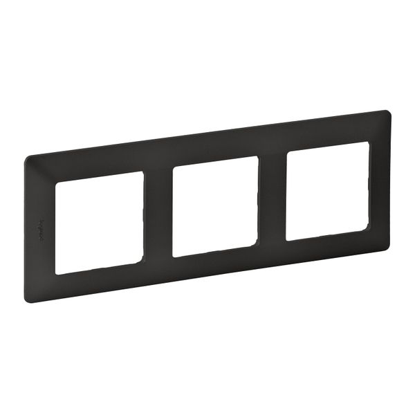 3 GANG PLATE GRAPHITE VL image 1