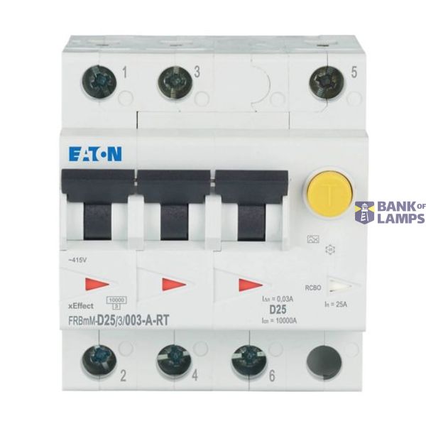 FRBMM-D25/3/003-A-RT Eaton Moeller series xEffect - FRBm6/M RCBO - residual-current circuit breaker with overcurrent protection image 1