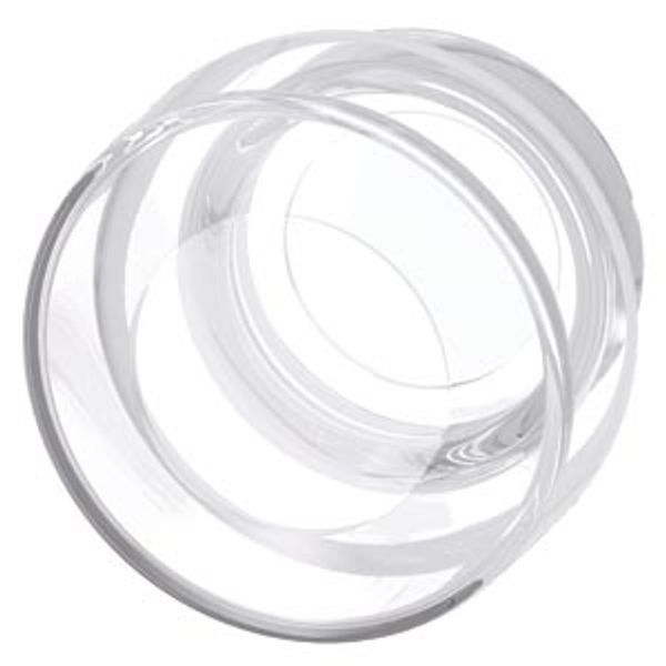 Silicone protection cap for EMERGENCY STOP mushroom pushbutton, 30 mm, 22 mm design, clear Silicone image 1