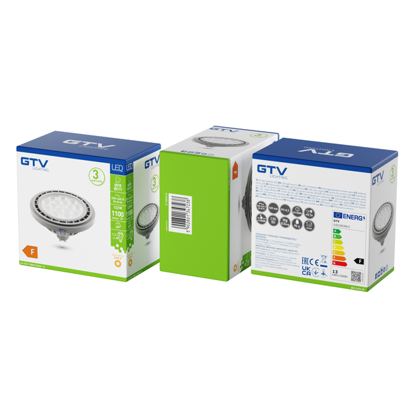 LED Bulb GU10, ES111, 12.5 W, 1100 lm, 3000K, AC220-240V, 40°, gray image 2