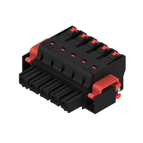 PCB plug-in connector, female plug, 10.16 mm, Number of poles: 5, 180°, PUSH IN with actuator, Clamping range, max. : 16 mm², Box image 4