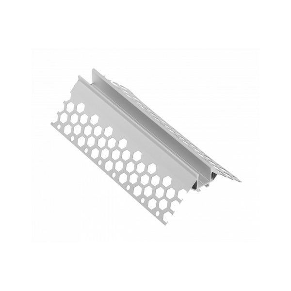 Profile GLAX for LED strip, for drywall, external corner, not anodized image 1