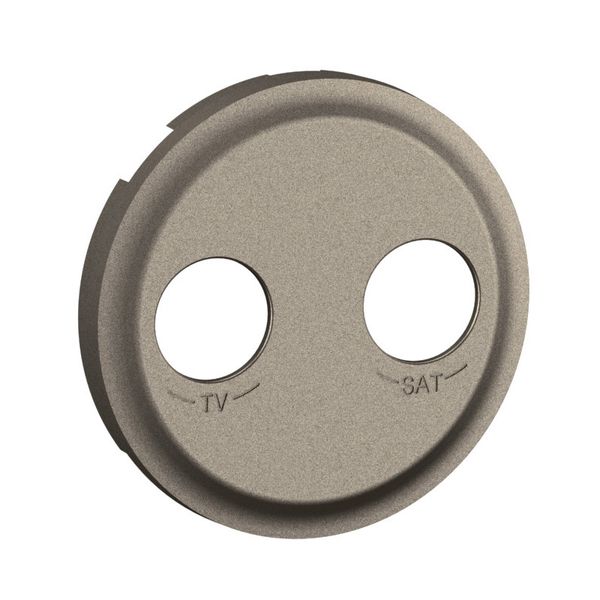 TV SAT SOCKET ROCKER TITANIUM image 1