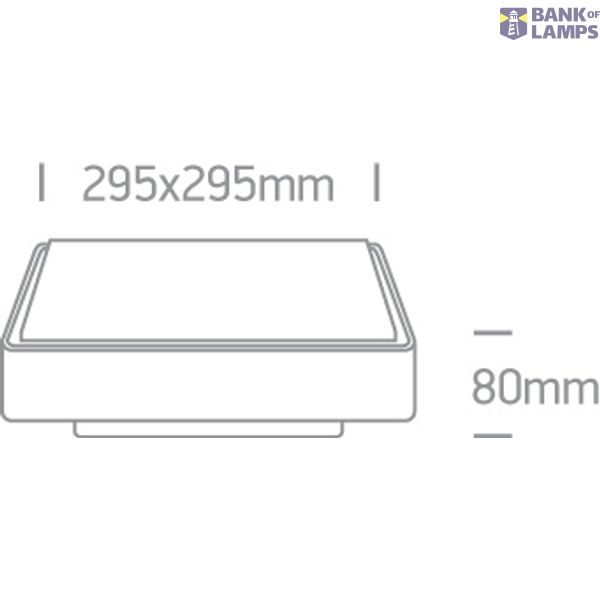 GREY LED PLAFO 16W WW IP65 EMERGENCY 3hrs 230V image 4