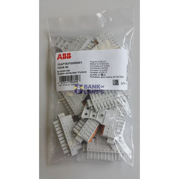 TA536:AC500,10 pole I/O connector for DC541-CM Fast IO module image 1