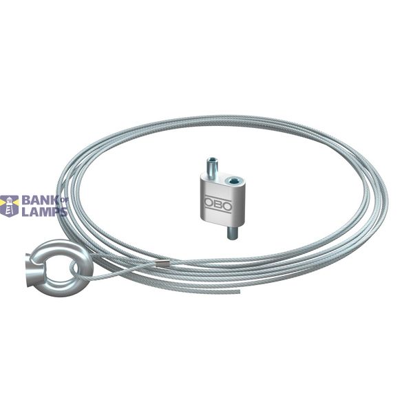 QWT RO 2 10M G Suspension wire with eyelet 2x10000mm image 1