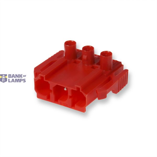 Coupler 3-p plug, red image 1