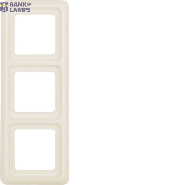 Cover frame IP44 3-way, glossy white image 1