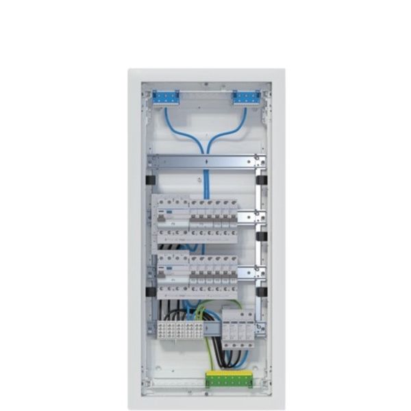 Small voltage, volta, UPV, 4x12PLE, IP30, equipped and wired, 2 FI circuits, surge arrester image 1