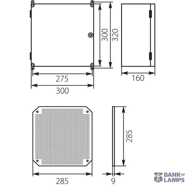 Uni-0/T UNIbox housing 300x300x160 image 2