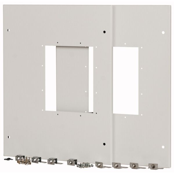 XMIX16F1002C Front cover, 2x IZMX16, fixed mounted design, W=1000mm image 1