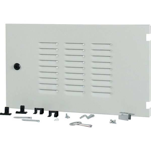 XTSZDSQV4L-H350W600 Section wide door, ventilated, left, HxW=350x600mm, IP42, grey image 3
