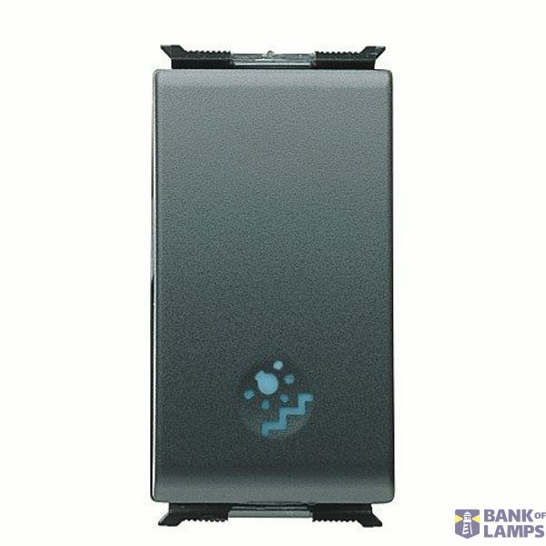 PUSH-BUTTON 1P 250V ac - NO 16A ILLUMINABLE - SYMBOL: STAIRS - 1 MODULE - PLAYBUS image 3