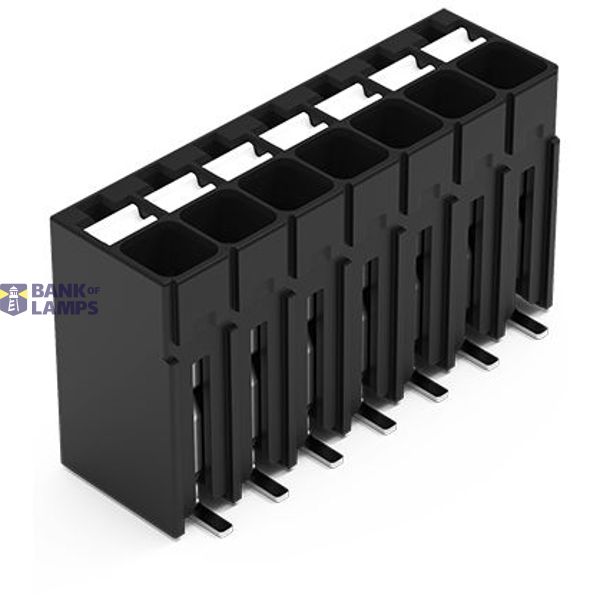 SMD PCB terminal block push-button 1.5 mm² black image 1