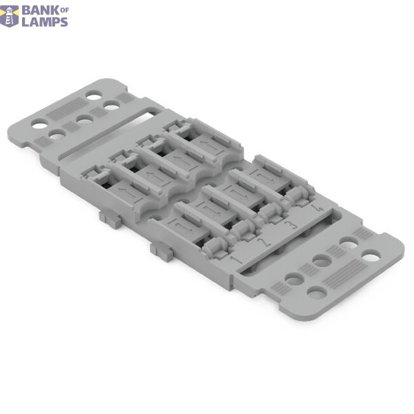 Mounting carrier with strain relief 4-way for inline splicing connecto image 1