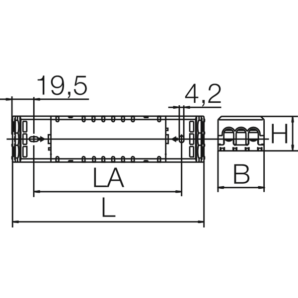 Signal amplifier L 175 B 42 H 32 colour: white 220 - 240 V image 4