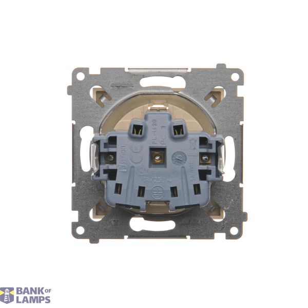 HDMI single socket, Bronze matt, metalic image 1