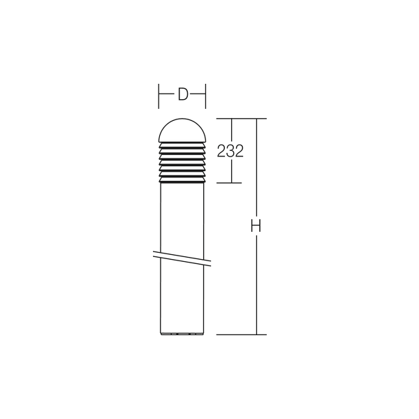 MEGA GLASPOLLER, 18 W, 850 lm, 840, anthracite, DALI Bollards, D 156 H image 4