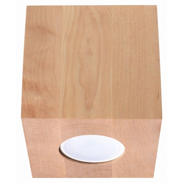 SPOT QUAD NATURAL WOOD GU10 1X40W IP20 image 1