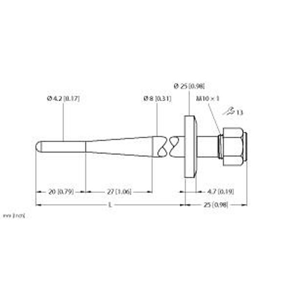 Accessories Thermowell   THW-3-TRI3/4-A4-L150 image 2