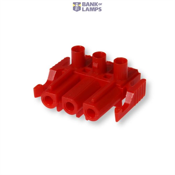 Coupler 3-p socket, red image 1