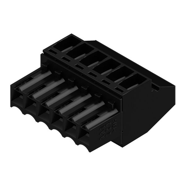 PCB plug-in connector, female plug, 3.50 mm, Number of poles: 6, 90°, Clamping yoke connection, Clamping range, max. : 1.5 mm², Box image 4