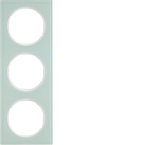 Frame 3gang, R.3, glass p. white image 1