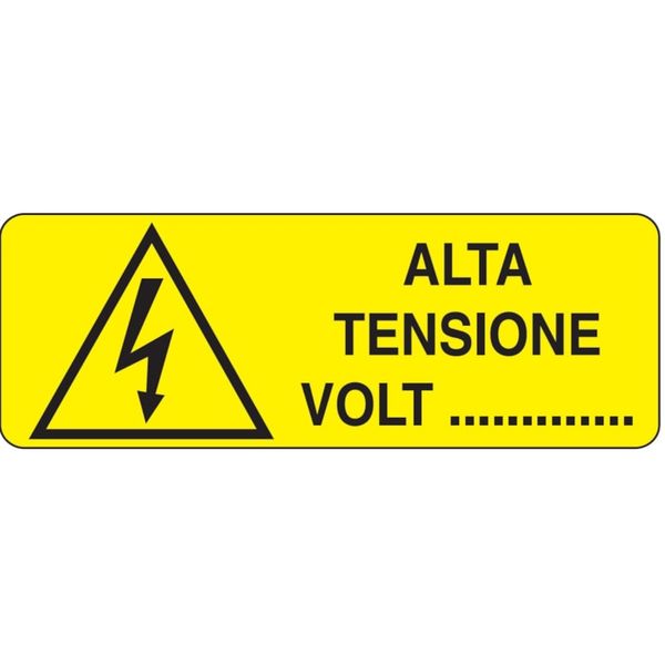 Rectangular danger sign - 350 x 125 mm image 1