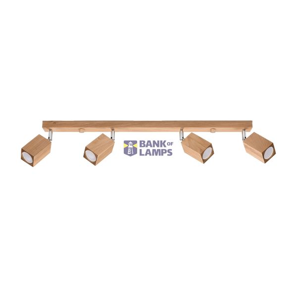KEKE CEILING LAMP 4 OAK GU10 4X40W IP20 image 3