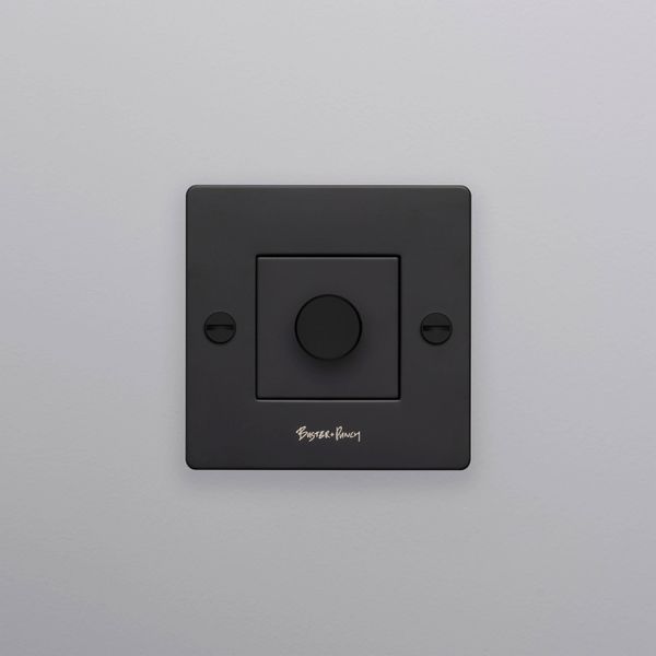 EU 1G DIMMER / 100W LED / 2 WAY / CROSS / BLACK image 2