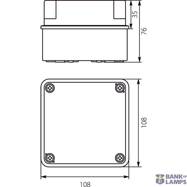 Hermetic box with membrane chokes. image 1