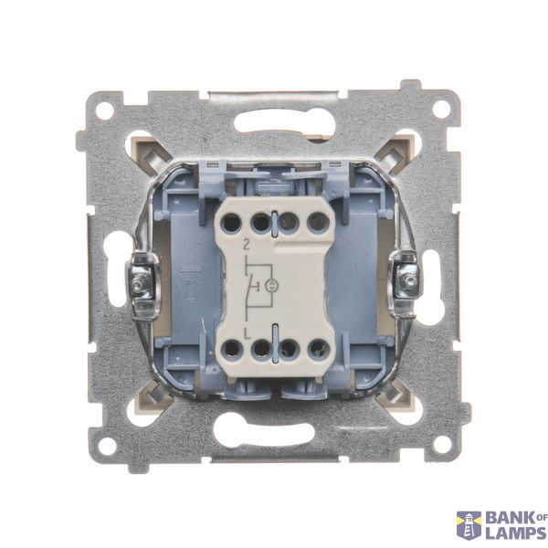 Blind for loudspeaker sockets DGL3.01/.., Silver matt, metalic image 1