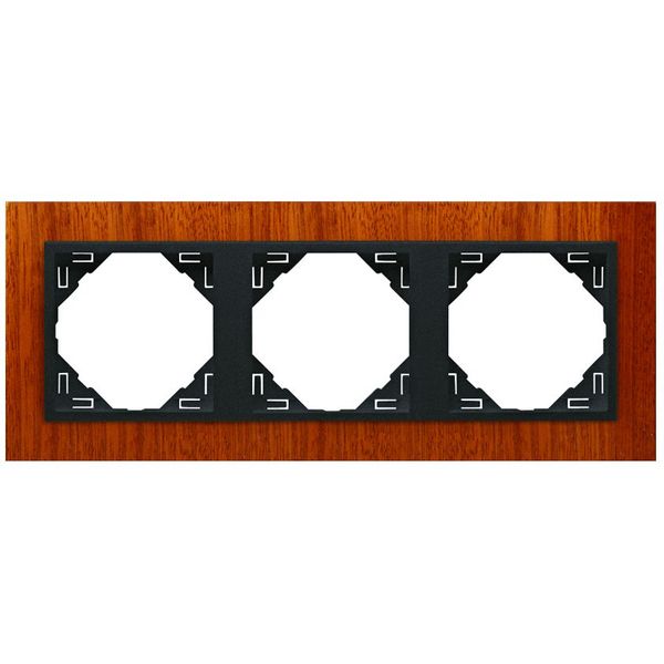 TRIPLE FRAME MAHOGANY/GRAY image 1