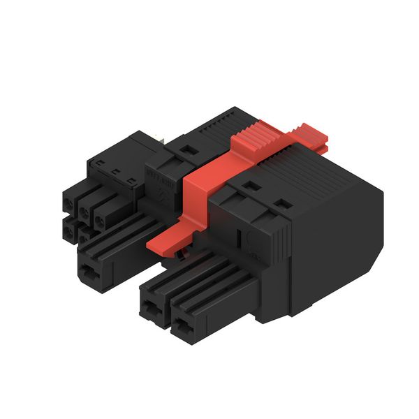 PCB plug-in connector, female plug, 7.62 mm, Number of poles: 3, 180°, PUSH IN with actuator, PUSH IN without actuator, Clamping range, max. : 10 mm², Box image 4