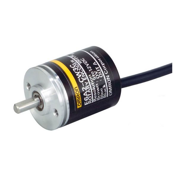 Encoder, incremental, 100ppr, 5-12 VDC, NPN open collector, 2 m cable E6A21047M image 5