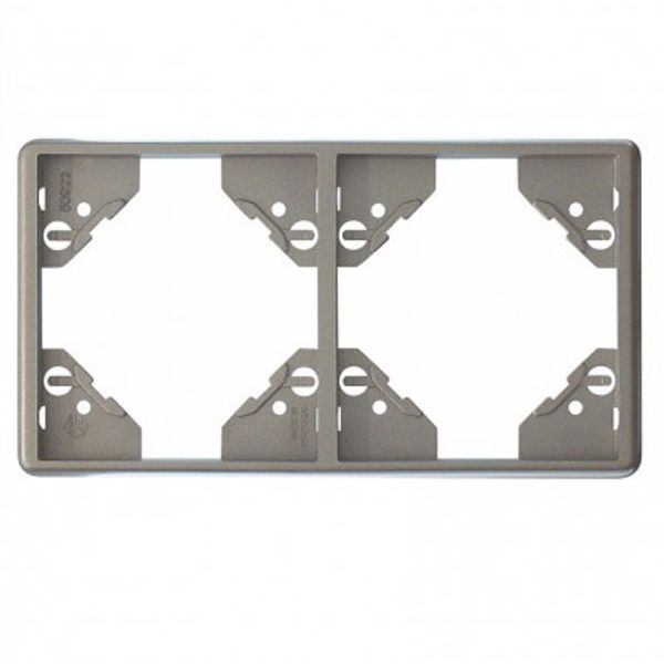 DOUBLE HORIZONTAL FRAME SILVER image 1