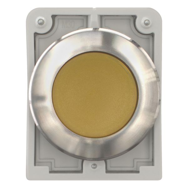 M30I-FDRL-Y Illuminated pushbutton actuator, RMQ-Titan, flat, maintained, yellow, blank, Front ring stainless steel image 5