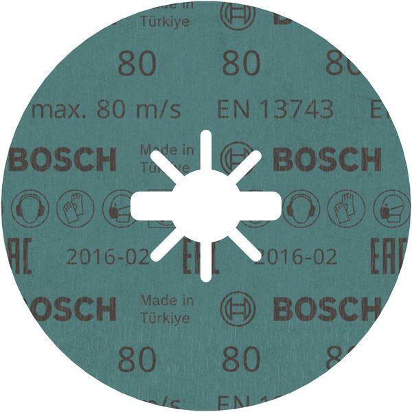 X-LOCK Fibre sanding discs, Ø125mm, G 80, R574, Best for Metal, 1pcs image 1