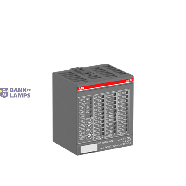 CI592-CS31:S500,Busmodul,8DI/4AI/2AO/8DC 24VDC,DI:24VDC,DO:24VDC/0,5A,U/I/RTD image 1