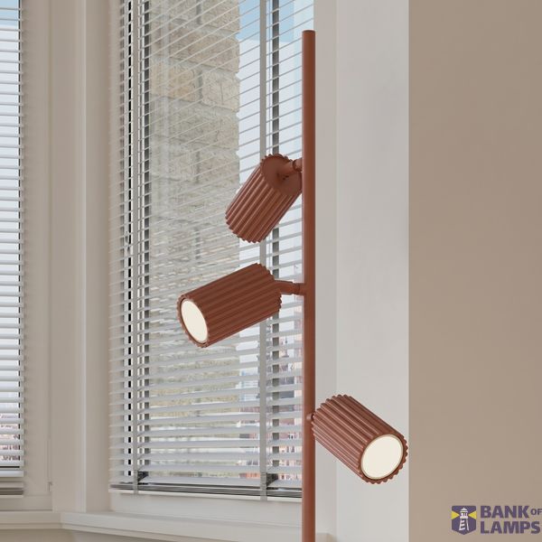Floor lamp KARBON 3 red ochre image 8