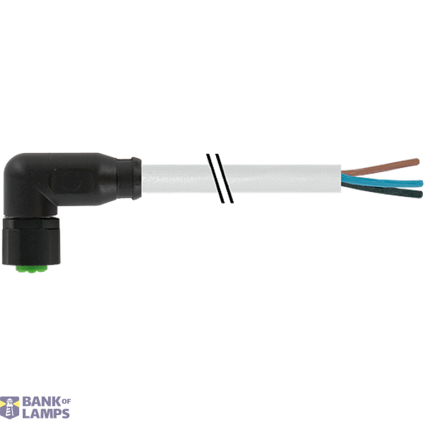 M8 female 90° A-cod. with cable Lite PVC 3x0.25 bk UL/CSA 1.5m image 2