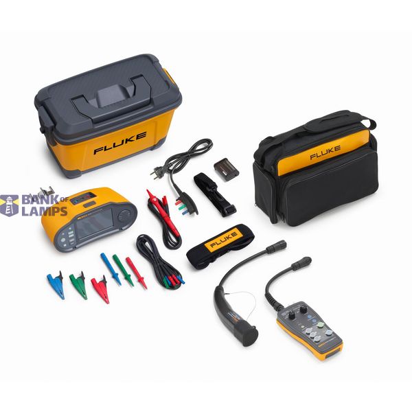 Fluke 1673 FC Multifunction Installation Tester with Fluke FEV300 EV Charging Station Test Adapter Kit image 1