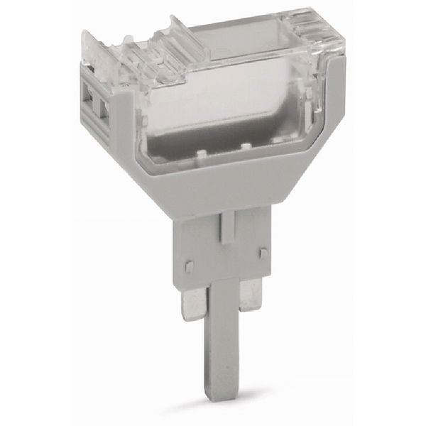 Empty component plug housing 10.4 mm wide 2-pole gray image 1