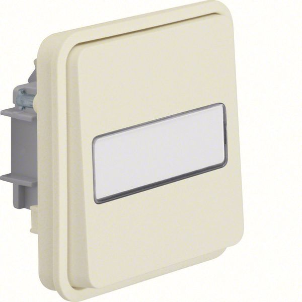 Push-button insert w. rocker a. labelling field illuminated, NO contac image 1