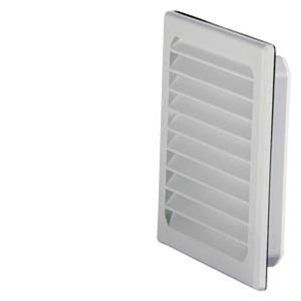 Outlet filter, cutout: B: 92 mm, H: 92 mm, RAL 7035, IP54 image 1