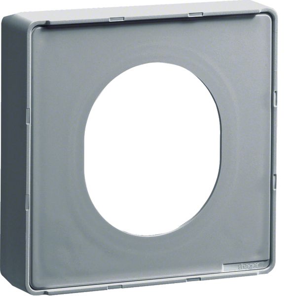 frontplate kit DA200 pole for outlet box CEE, painted alu image 1