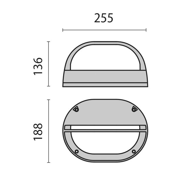 EKO+19 GRILL LED 840 GRIJS10W image 5