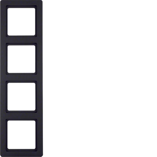 Frame 4gang, Q.1, ant. velvety, lacq. image 1